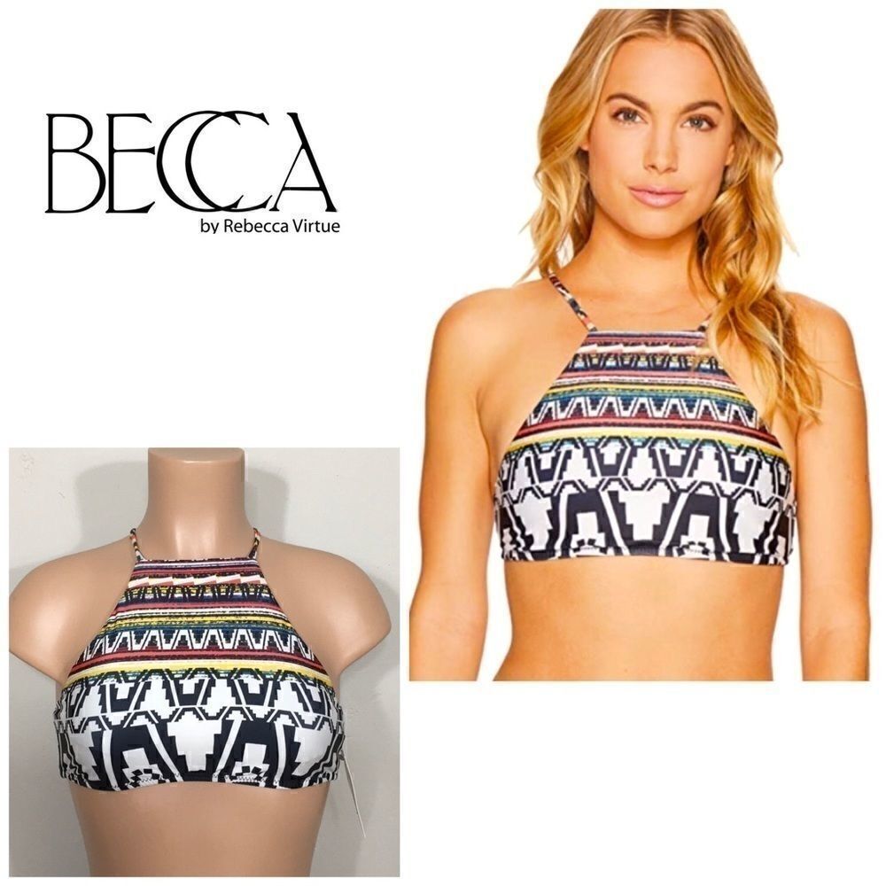 BECCA Medium bikini top . NWT